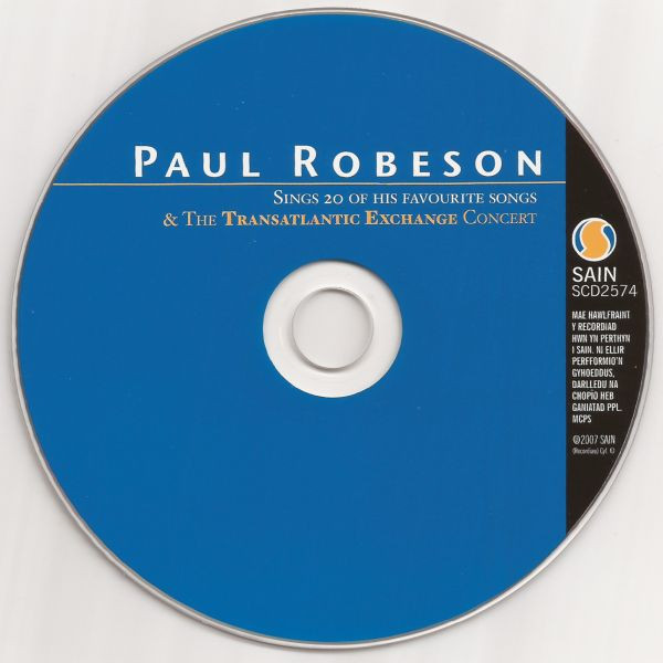 descargar álbum Paul Robeson - Sings 20 Favourite SongsTransatlantic Exchange Concert