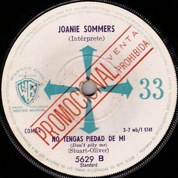 Joanie Sommers – Don't Pity Me / My Block (2018, Vinyl) - Discogs