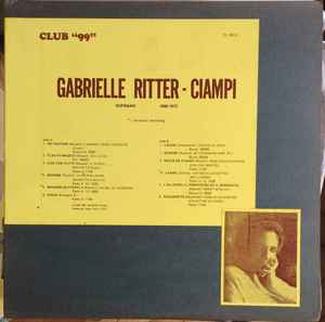 Gabrielle Ritter-Ciampi - Gabrielle Ritter-Ciampi - Soprano album cover