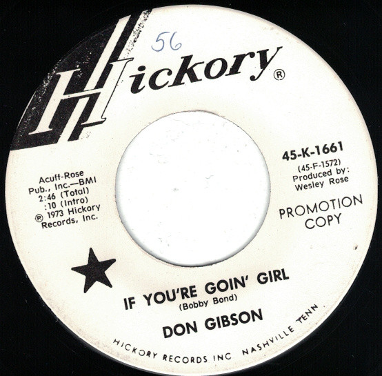 baixar álbum Don Gibson - If Youre Goin Girl