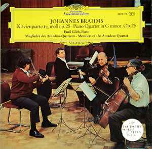 Johannes Brahms - Klavierquartett G-moll Op. 25 = Piano Quartet in G Minor, Op. 25