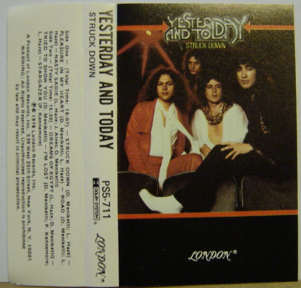 Yesterday And Today – Struck Down (1978, Cassette) - Discogs