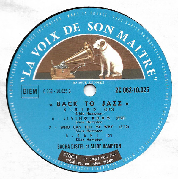 last ned album Sacha Distel With Slide Hampton - Back To Jazz