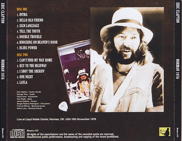 descargar álbum Eric Clapton - Norman 1976