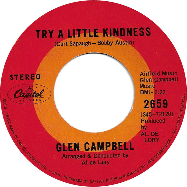 Glen Campbell - Try A Little Kindness | Releases | Discogs