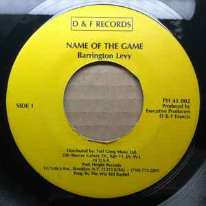 Barrington Levy – Name Of The Game (Vinyl) - Discogs