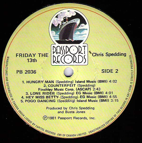 baixar álbum Chris Spedding - Friday The 13th