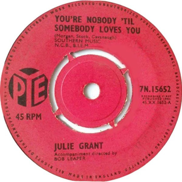 lataa albumi Julie Grant - Youre Nobody Til Somebody Loves You