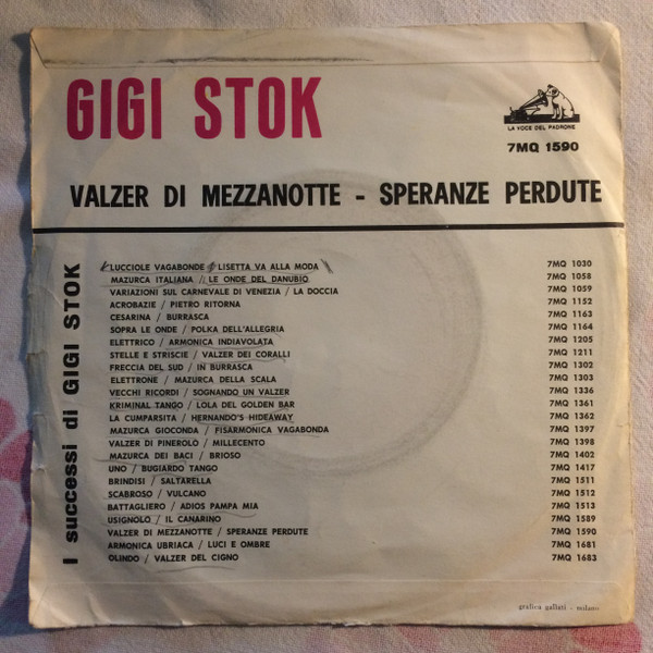 ladda ner album Gigi Stok, La Sua Fisarmonica E Ritmi - Il Valzer Di Mezzanotte Speranze Perdute