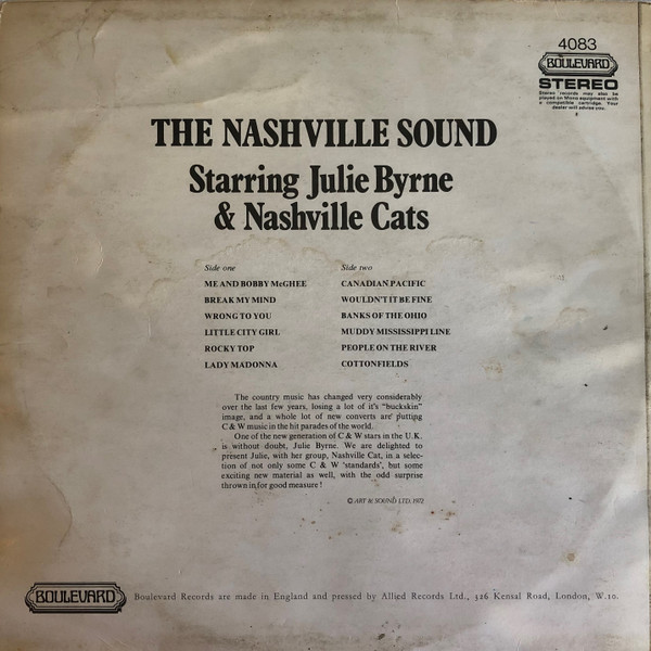 Album herunterladen Julie Byrne & The Nashville Cats - The Nashville Sound