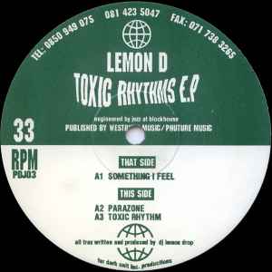 Lemon D - Toxic Rhythms E.P album cover