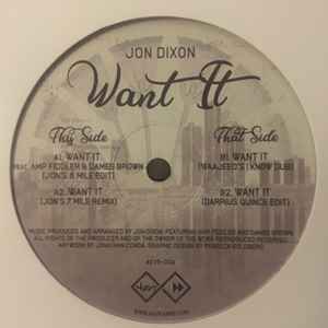 Want It - Jon Dixon