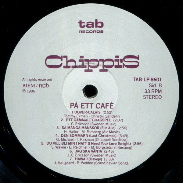 lataa albumi Chippi's - På Ett Café