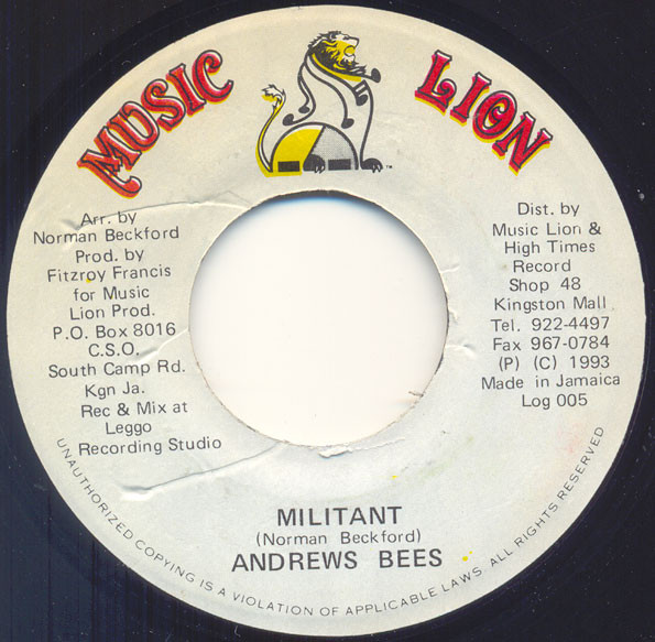 Andrews Bees – Militant (1993, Vinyl) - Discogs