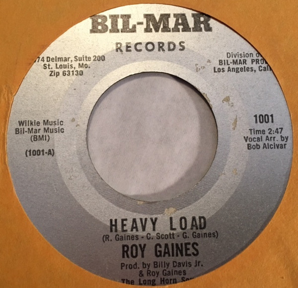 last ned album Roy Gaines - Heavy Load