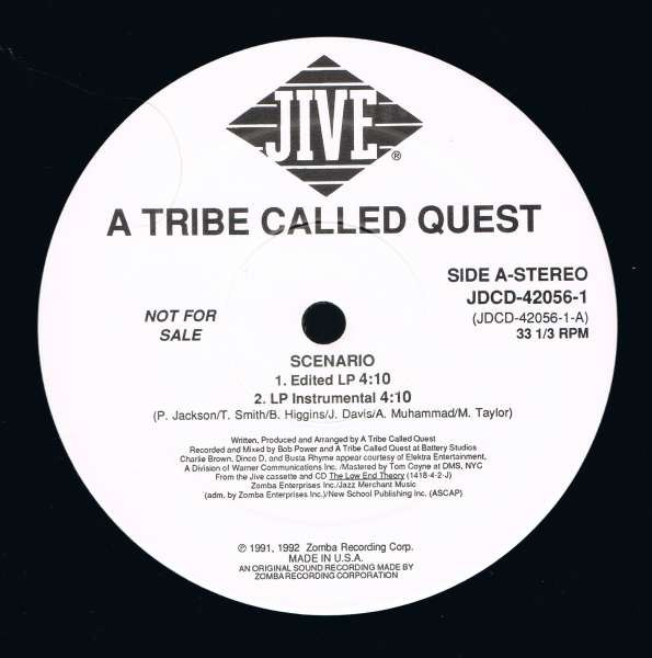 A Tribe Called Quest – Scenario (2019, Vinyl) - Discogs