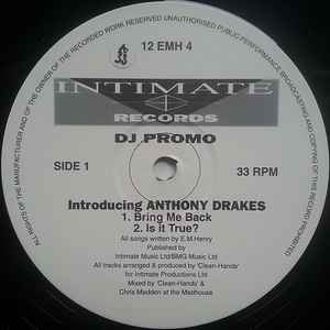 Anthony Drakes - Bring Me Back