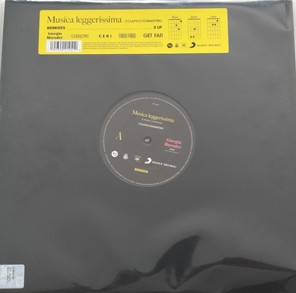 Colapesce, Dimartino – Musica Leggerissima Remixes (2021, Vinyl