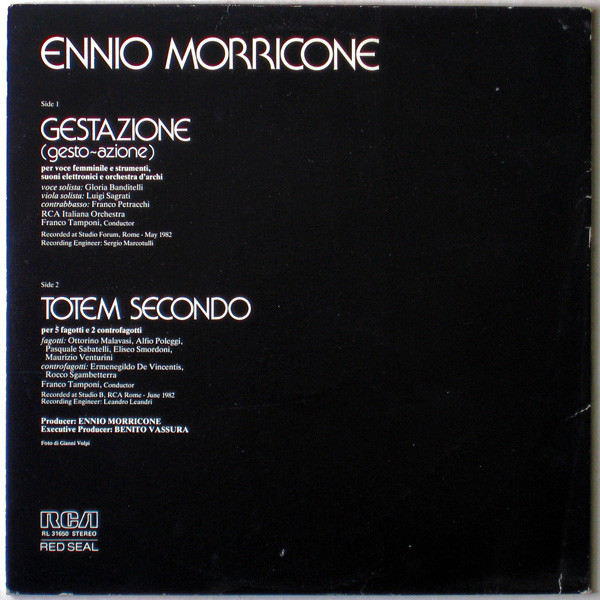 Album herunterladen Ennio Morricone - Gestazione Totem Secondo