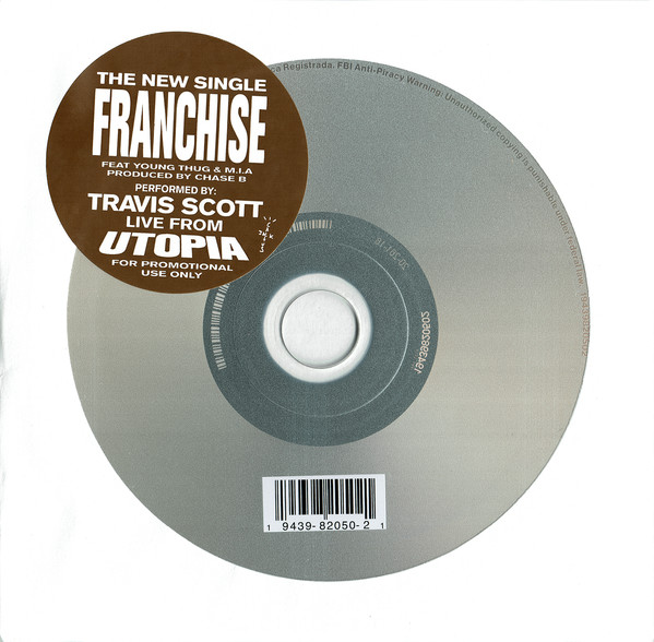 Travis Scott Feat Young Thug & M.I.A – Franchise (2020, CD) - Discogs