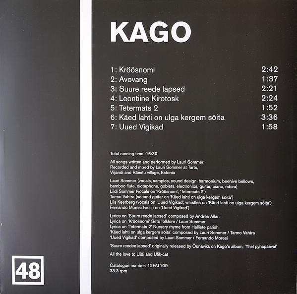 Ian William Craig / Kago - Split Series #24 | FatCat Records (12FAT109) - 5