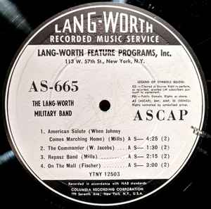 Lang-Worth Military Band - Los Amigos Pan Americanos / The Dell Trio album cover