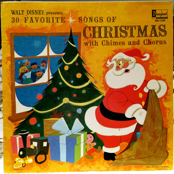 DISNEY Favorite Songs of Christmas Disneyland Vinyl Record 