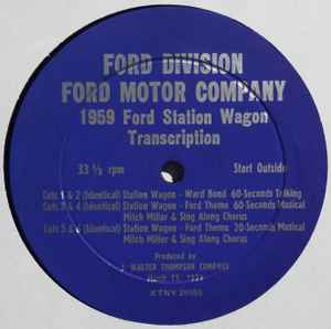 Ward Bond - 1959 Ford Station Wagon Transcription album cover