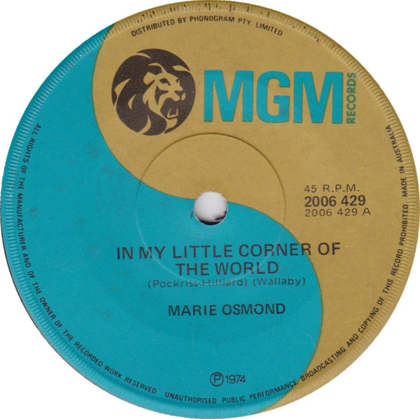 Marie Osmond – In My Little Corner Of The World (1974, Vinyl