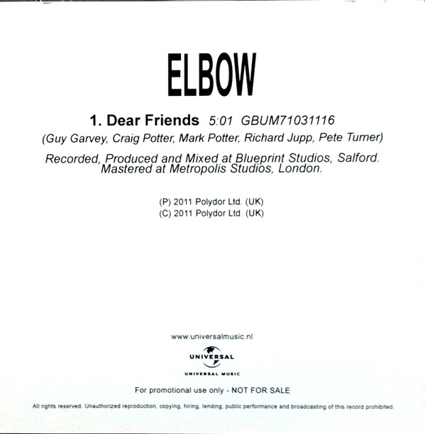 lataa albumi Elbow - Dear Friends