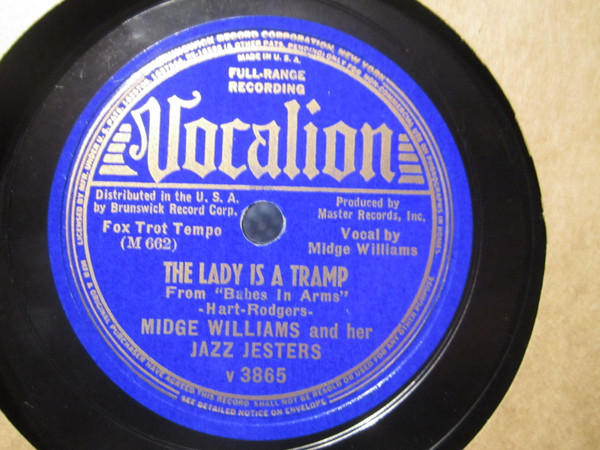 Album herunterladen Midge Williams And Her Jazz Jesters - Fortune Tellin Man The Lady Is A Tramp