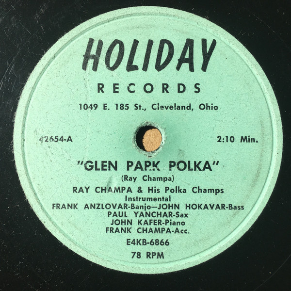 last ned album Ray Champa & His Polka Champs - Glen Park Polka Hickory Polka