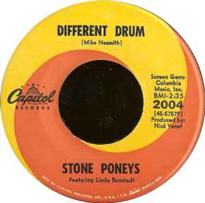 Different Drum / I've Got To Know - Stone Poneys Featuring Linda Ronstadt