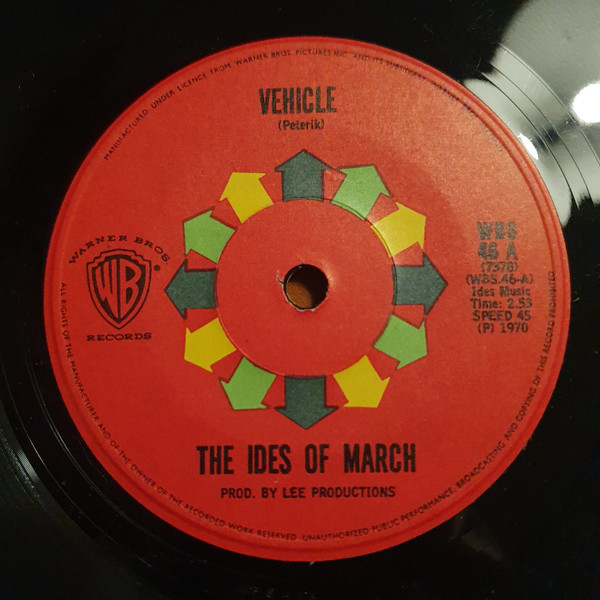 The Ides Of March - Vehicle / Lead Me Home, Gently | Releases