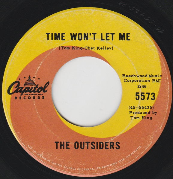 The Outsiders – Time Won't Let Me (1966, Vinyl) - Discogs