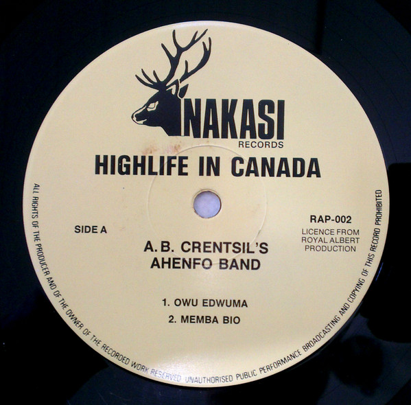 descargar álbum AB Crentsil's Ahenfo Band - High Life In Canada