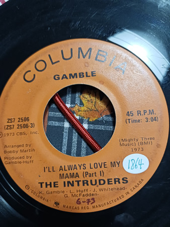 The Intruders – I'll Always Love My Mama (Part I) / I'll Always Love My Mama  (Part II) (1973, Vinyl) - Discogs