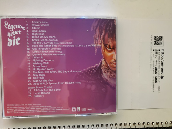 Juice WRLD – Legends Never Die (2020, Vinyl) - Discogs