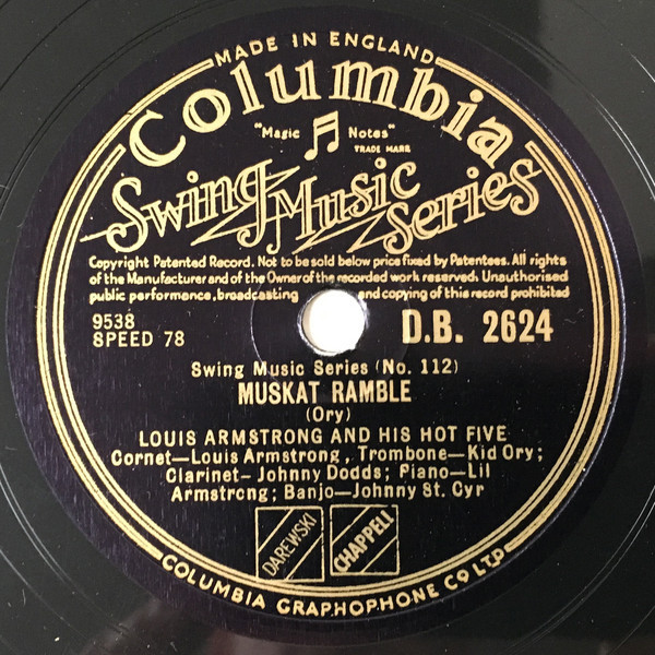 Louis Armstrong E I Suoi Hot Five – Muskat Ramble / Cornet Chop 