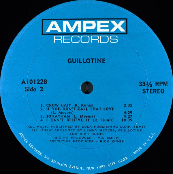 Guillotine - Guillotine | Ampex Records (A-10122) - 4