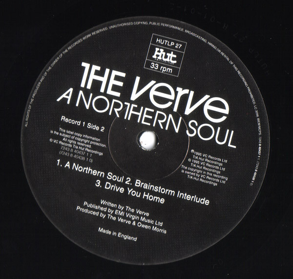 The Verve – A Northern Soul (1995, Vinyl) - Discogs