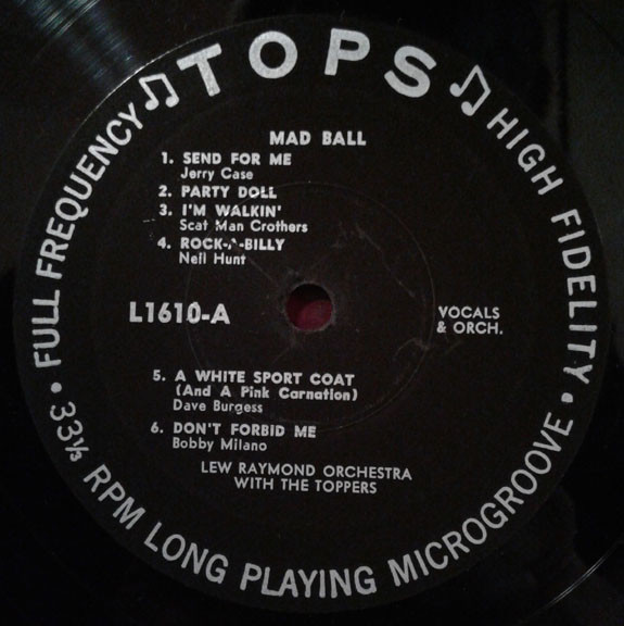 Album herunterladen Lew Raymond Orchestra With The Toppers - Music For A Mad Ball