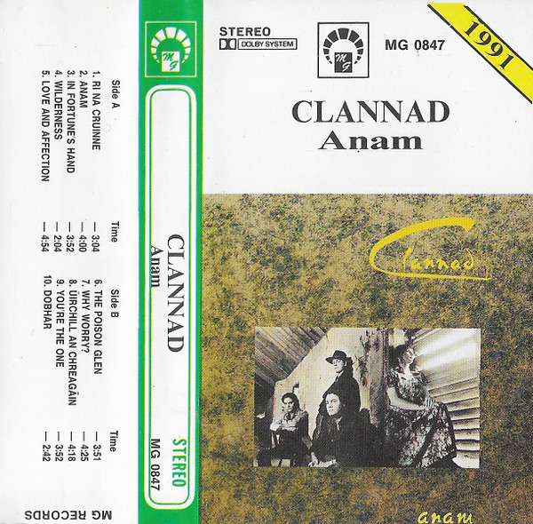 Clannad - Anam Lyrics and Tracklist