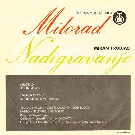 télécharger l'album Mikan I Rodjaci - Milorad Nadigravanje