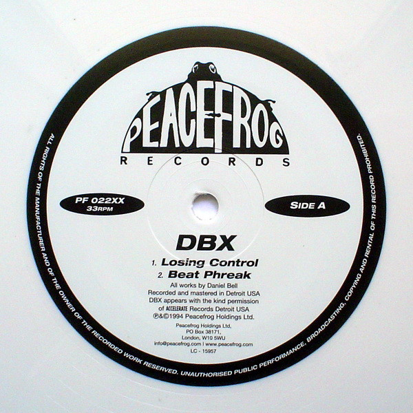 DBX – Losing Control (2011, White, Vinyl) - Discogs