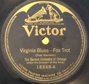 The Benson Orchestra Of Chicago - Virginia Blues / Venetian Love Boat album cover