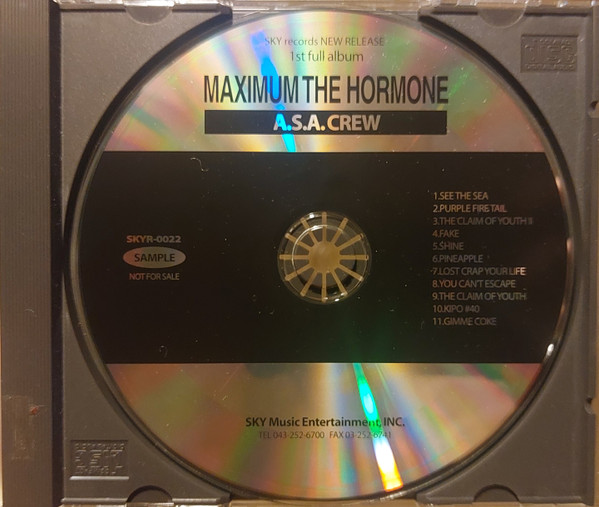 Maximum The Hormone – A.S.A. Crew (1999, CD) - Discogs