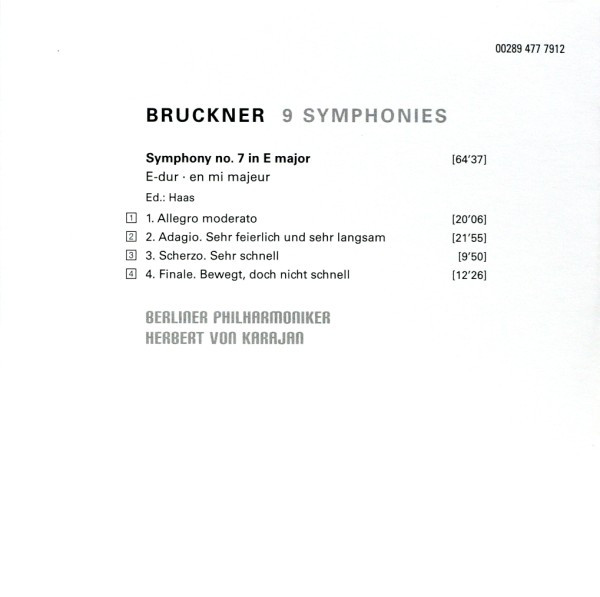 télécharger l'album Bruckner Karajan, Berliner Philharmoniker - 9 Symphonies