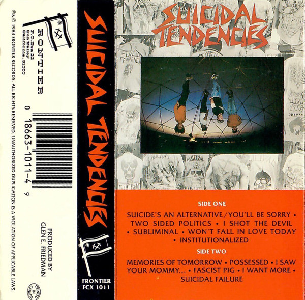 Suicidal Tendencies – Suicidal Tendencies (1983, Cassette) - Discogs