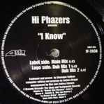 Cover of I Know, 2000-03-00, Vinyl